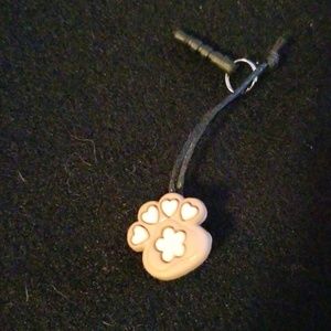Paw love phone Charm